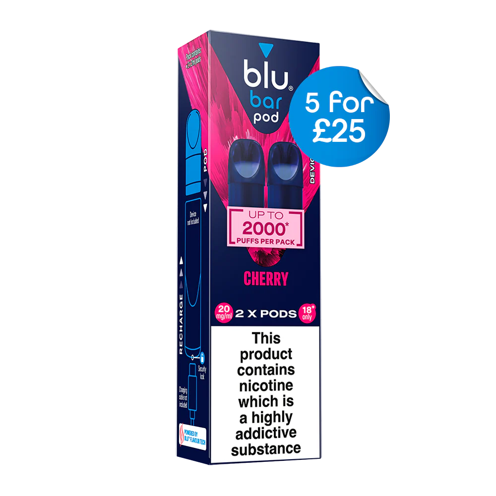 Blu Pre-Filled Replacement Vape Pods 20mg/ml 2 Pack - Cherry