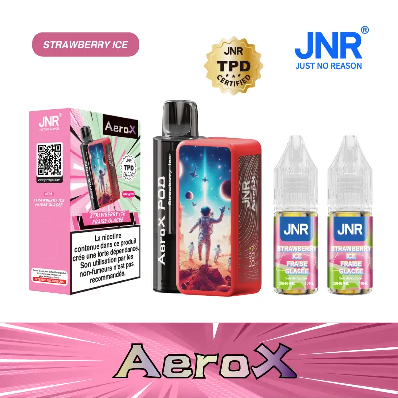 JNR AeroX 32000 Puffs - Kit Pod Remplissable et Rechargeable - Vape Grok