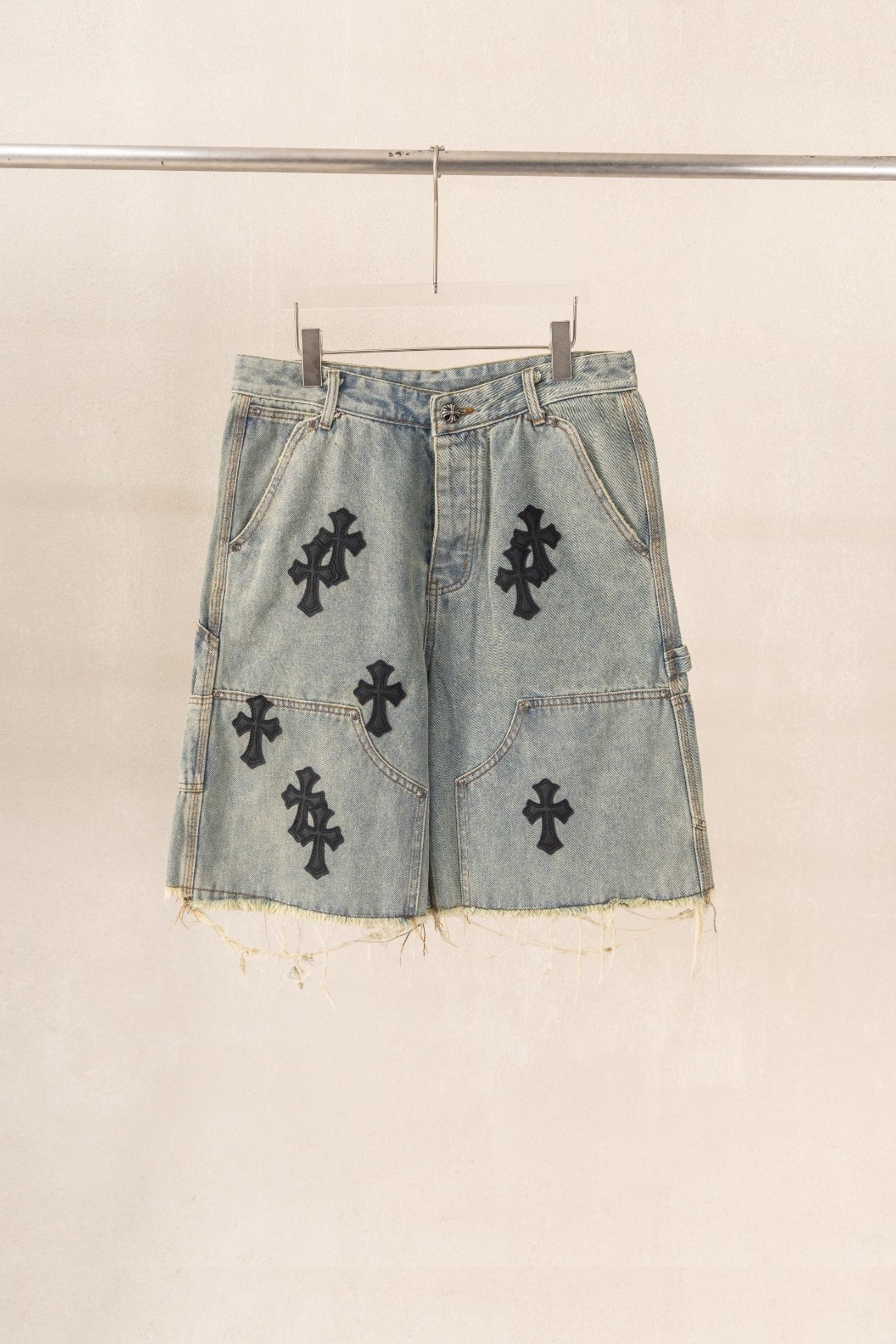 Chrome H Denim shorts