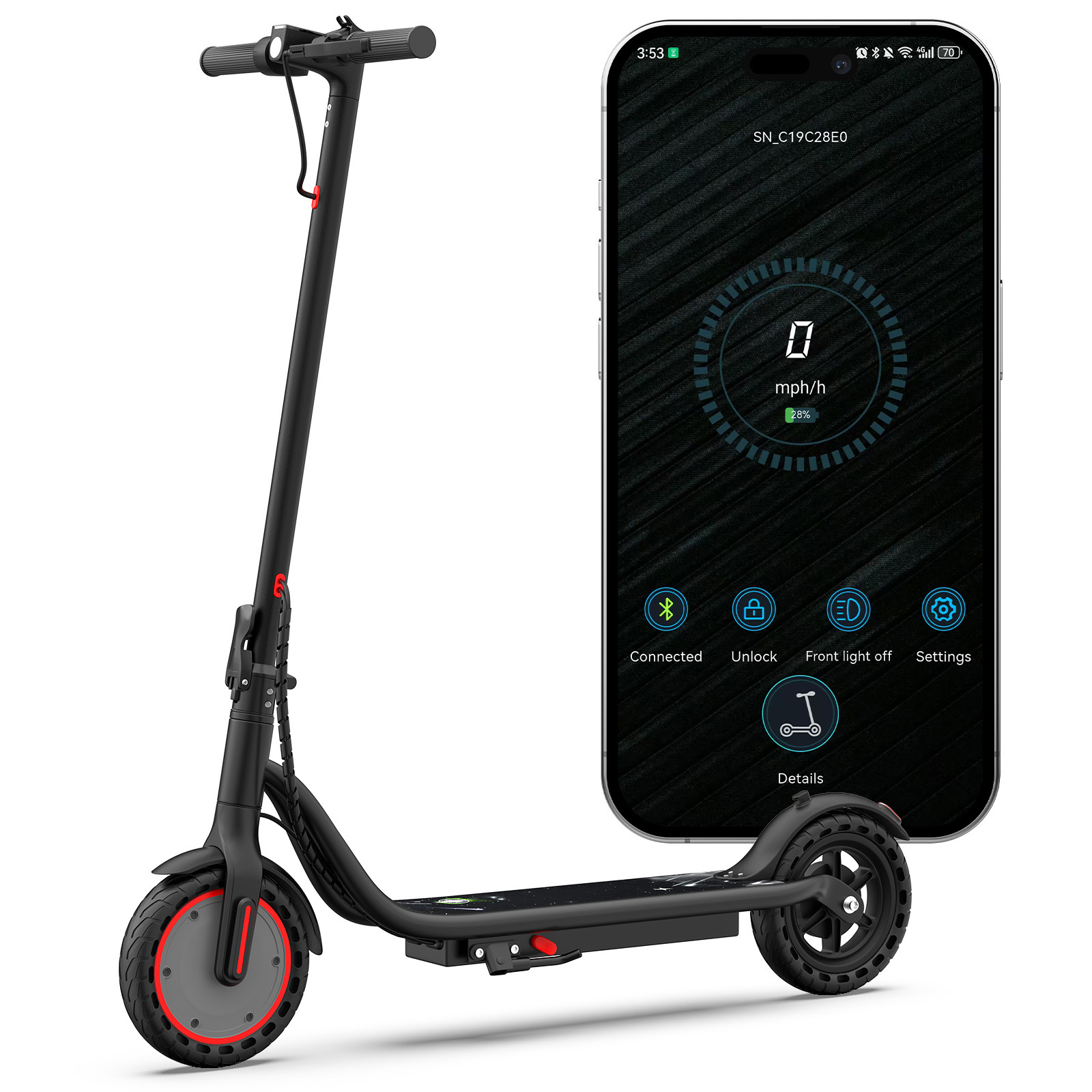 LadPed LP30 Electric Scooter 350W 5.2 Ah Foldable