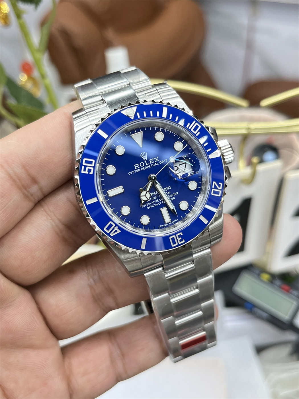 VSF Submariner 116619LB “Smurf” (40mm) – VS3135 Movement [White Gold Plated]