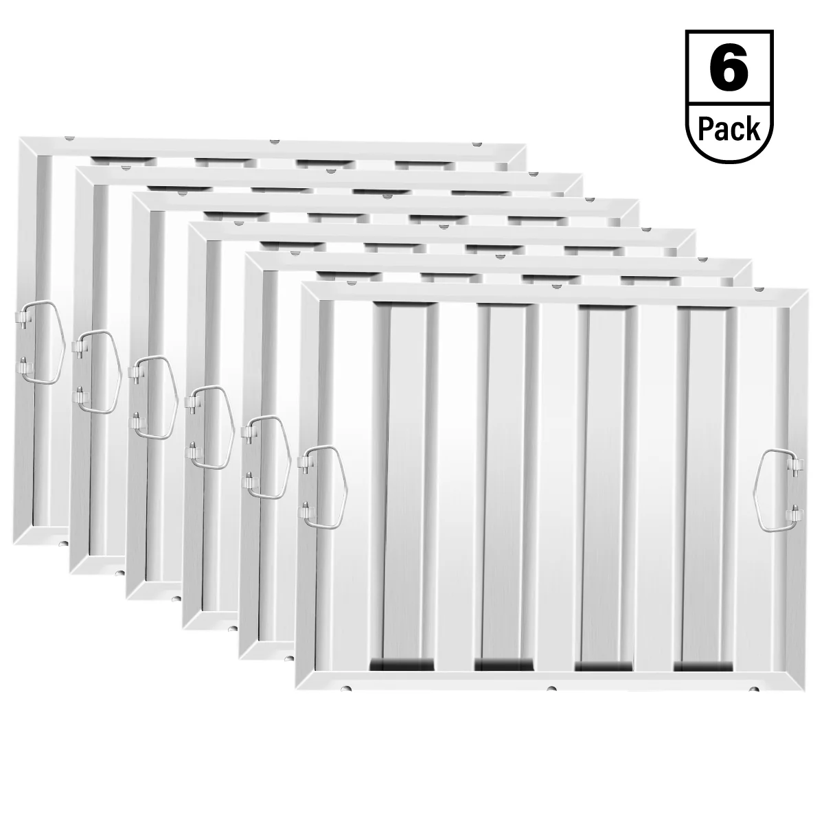 Professional Stainless Steel Baffle Filter, 16