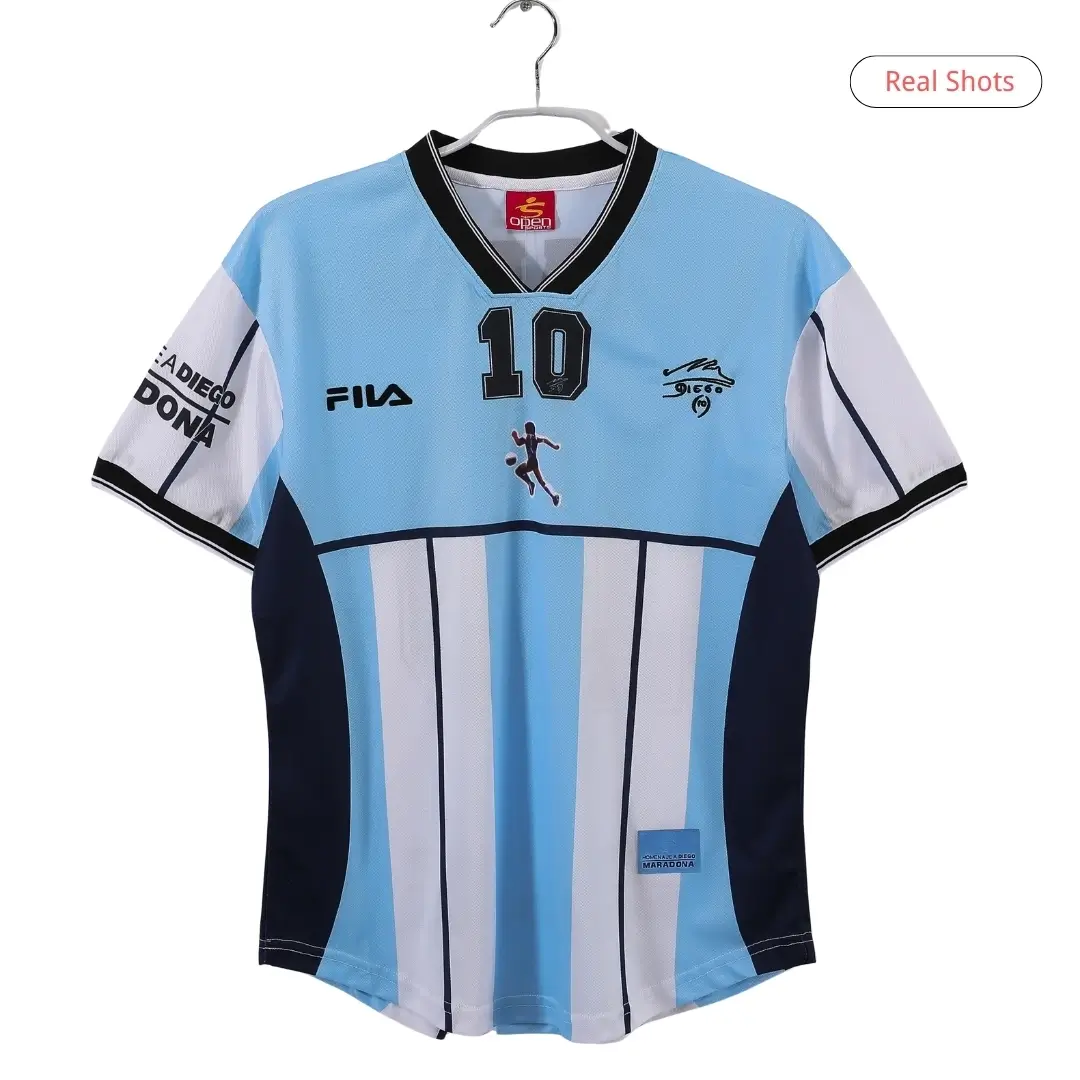 Maradona #10 Argentina 2001 Home Retro Football Jersey