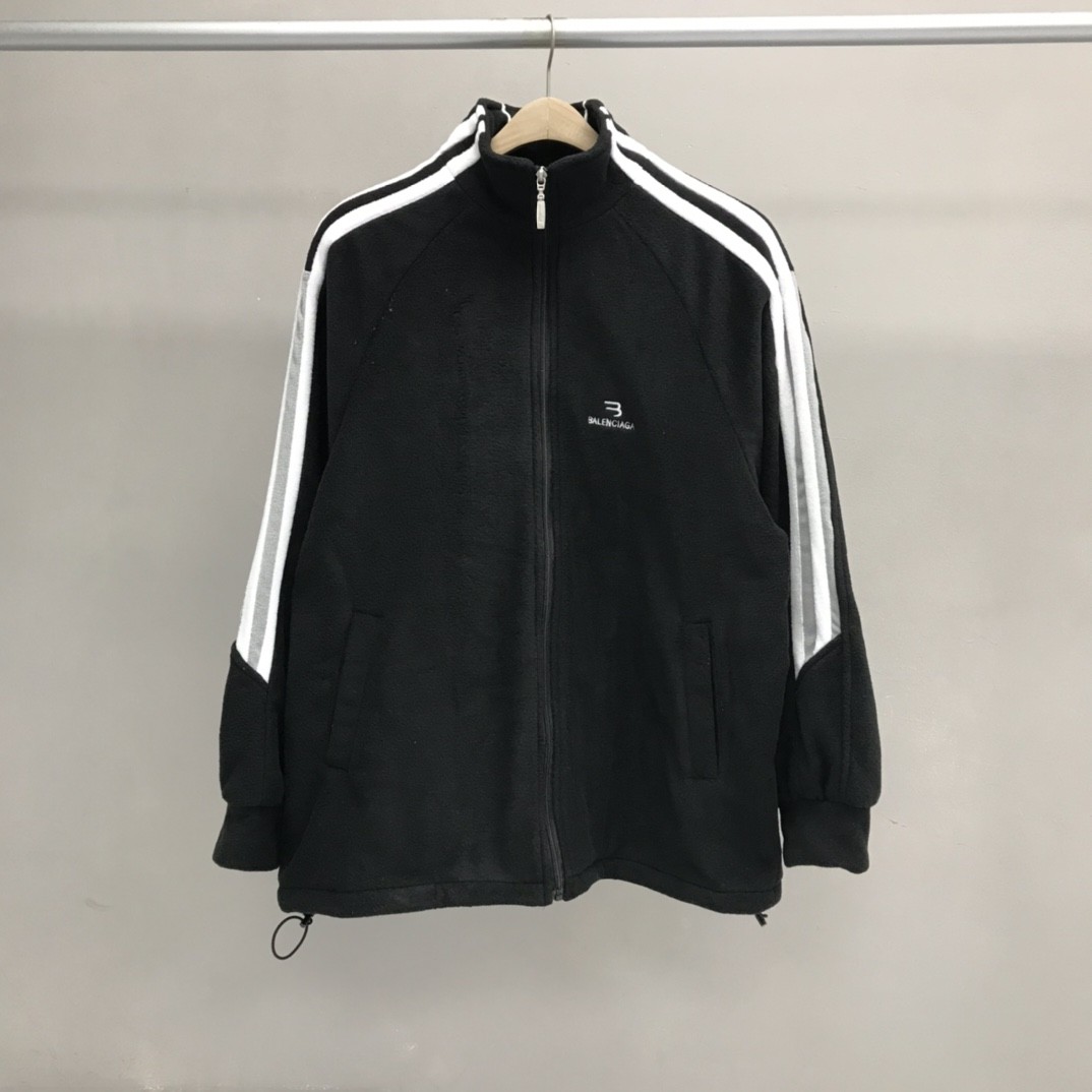 BLCG fleece striped double hook jacket