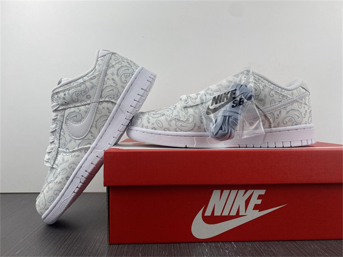 NK Dunk Low White Paisley DJ9955-100