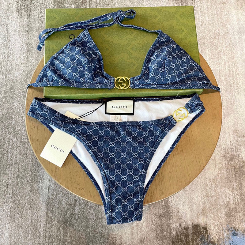 Sexy Bikini Smocked Swimsuits with Pads YY-925453