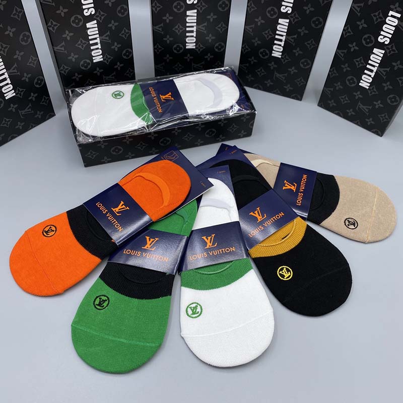 Set of 5 Pairs of Cotton Breathable Ankle Socks WZ-924000231