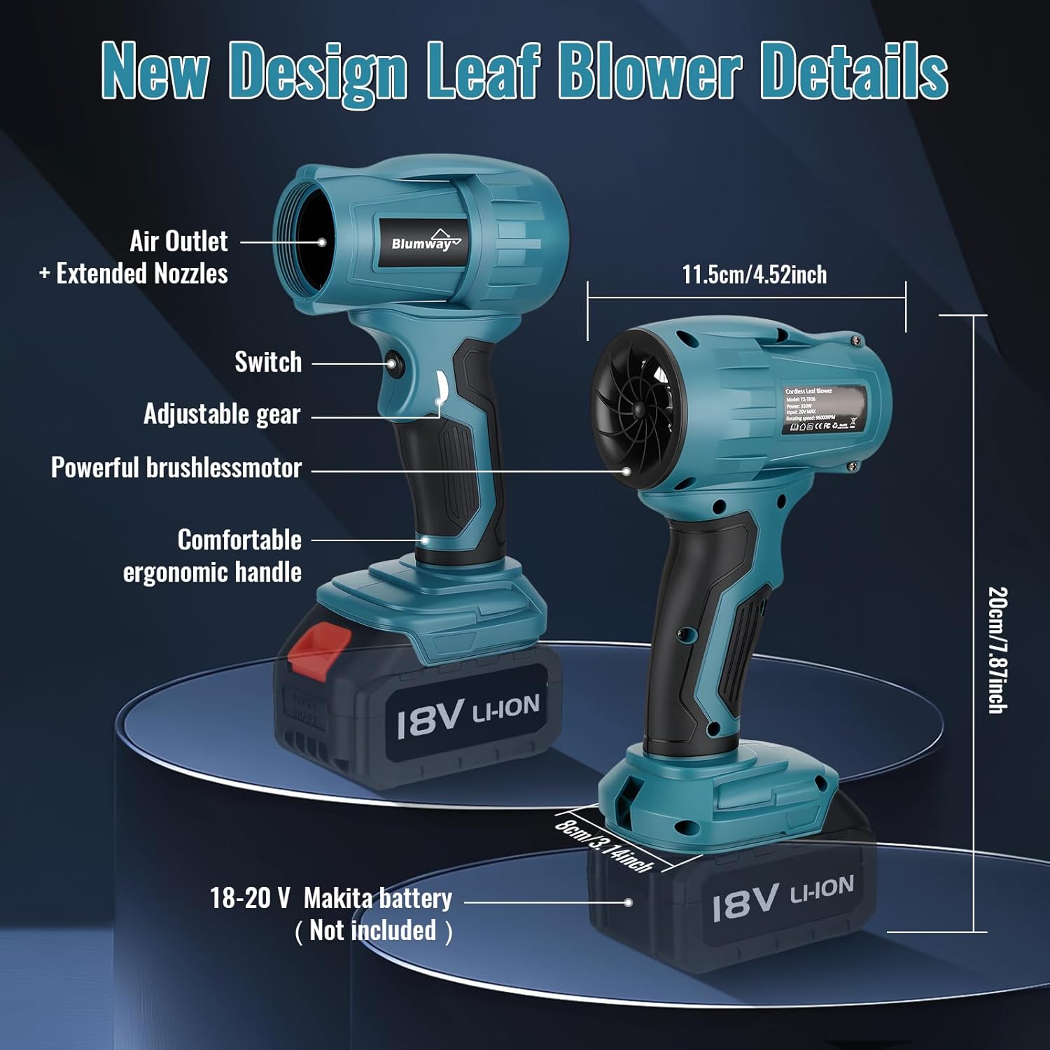AURIO Cordless Leaf high pressure Blower CF-133