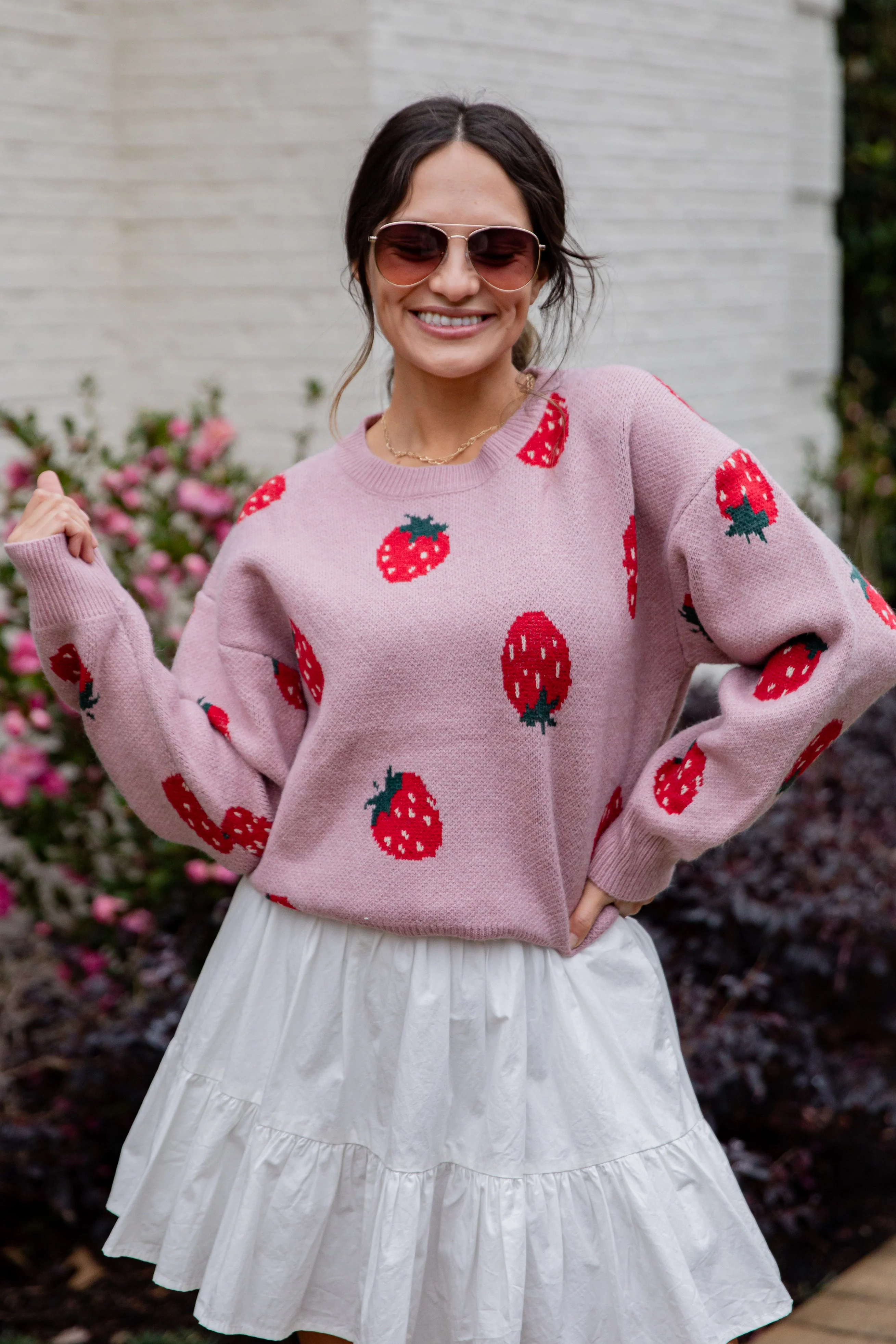 FINAL SALE - Berry Bliss Blush Knit Sweater