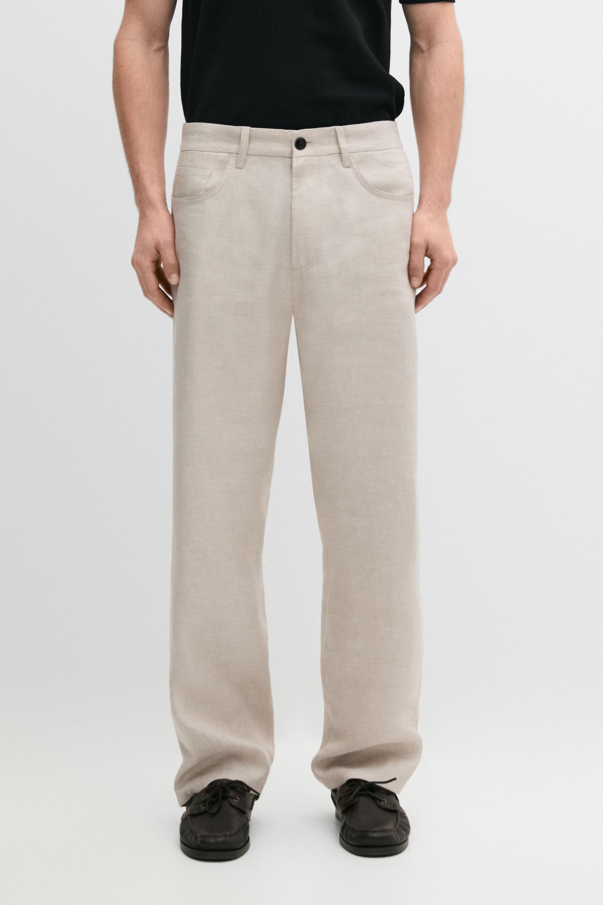 Pantalón tejanero semi jogger fit lino