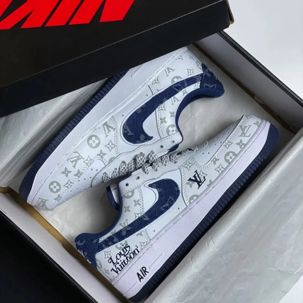 LV x NK Air Force 1 07 Low ‘White Blue’
