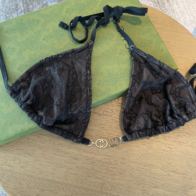 Sexy Bikini halter top Swimsuits with metal buckle chains YY-925445