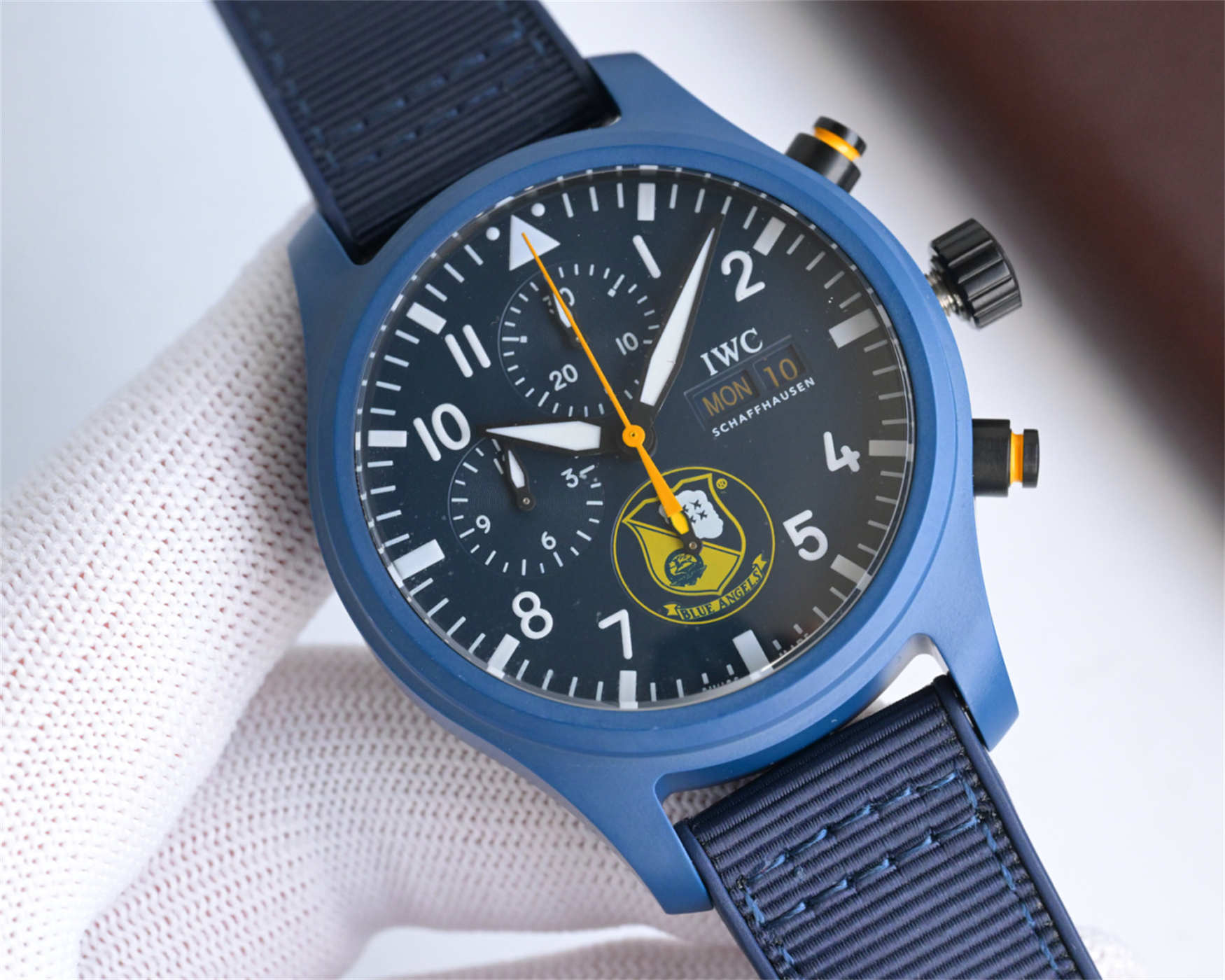 ZF IWC Royal Maces Replica | V3 Blue Ceramic & Blue Dial IW389109