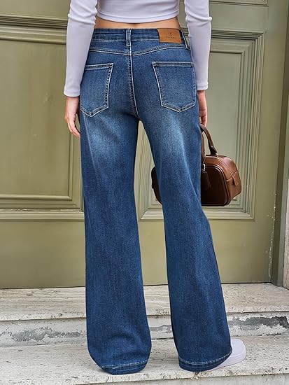 Womens Wide Leg Jeans