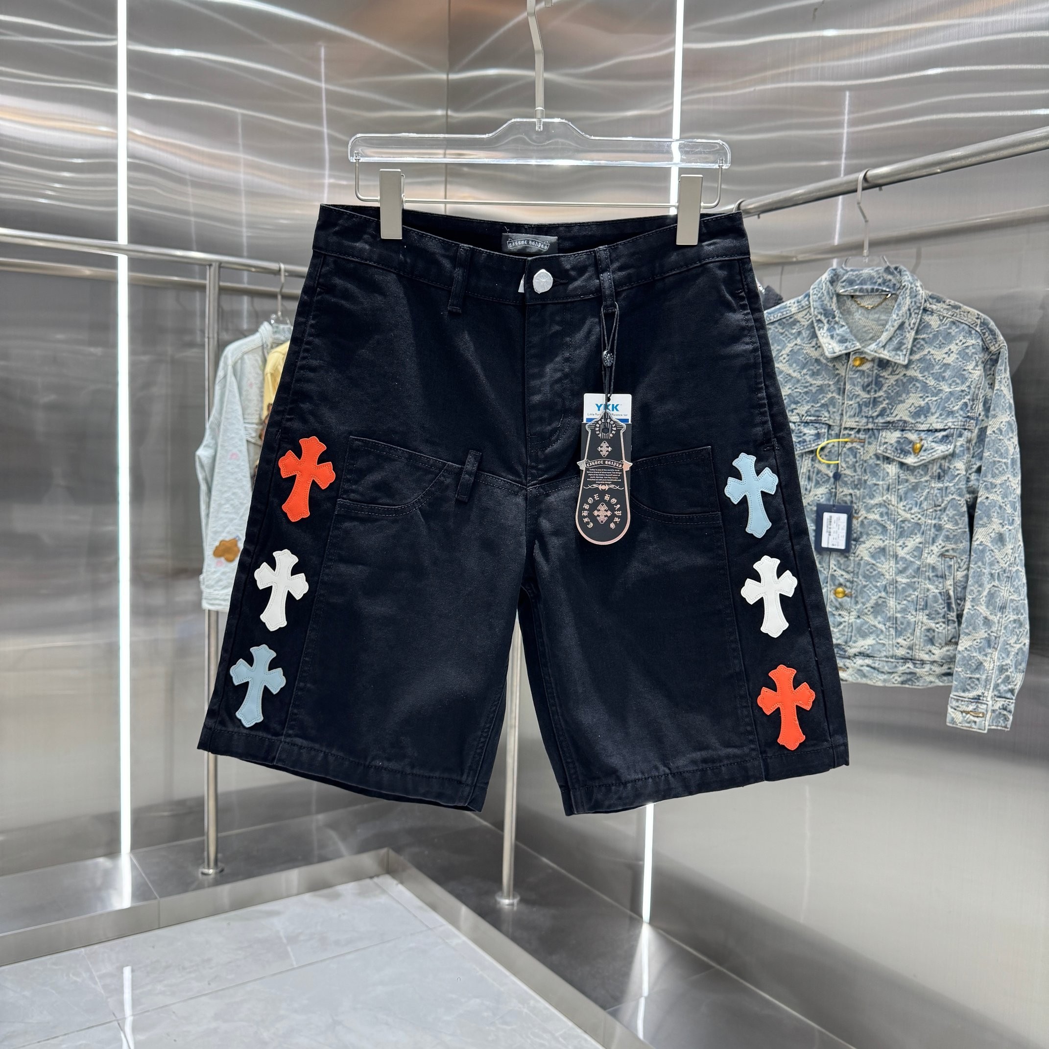 Chrome H Denim shorts