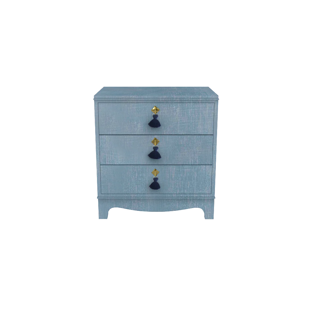 Tini Easton Nightstand Denim Blue Finish