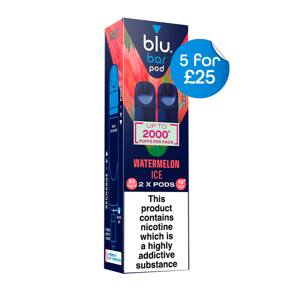 Blu Pre-Filled Replacement Vape Pods 20mg/ml 2 Pack - Watermelon Ice