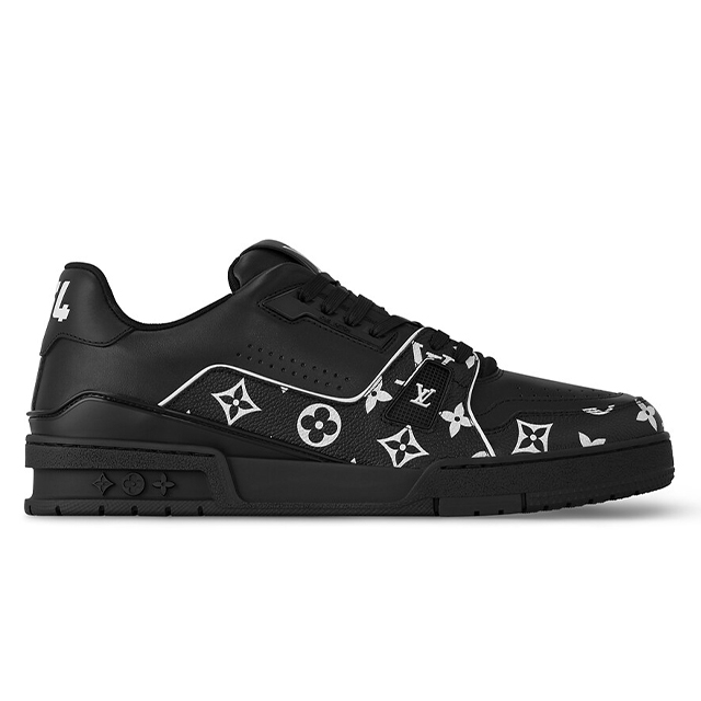 Lois Vuton Trainer Sneaker Monogram Black White