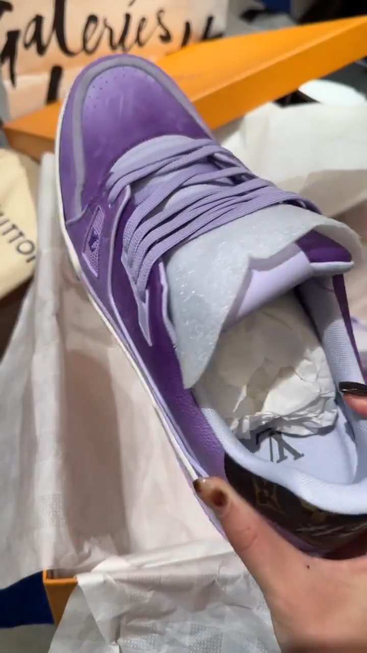 Trainer Sneaker Monogram-printed canvas Purple