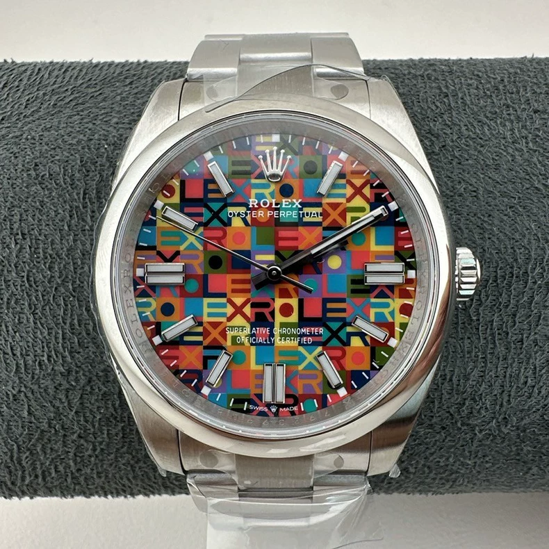 Rolex Oyster Perpetual with Multi-Color Dial