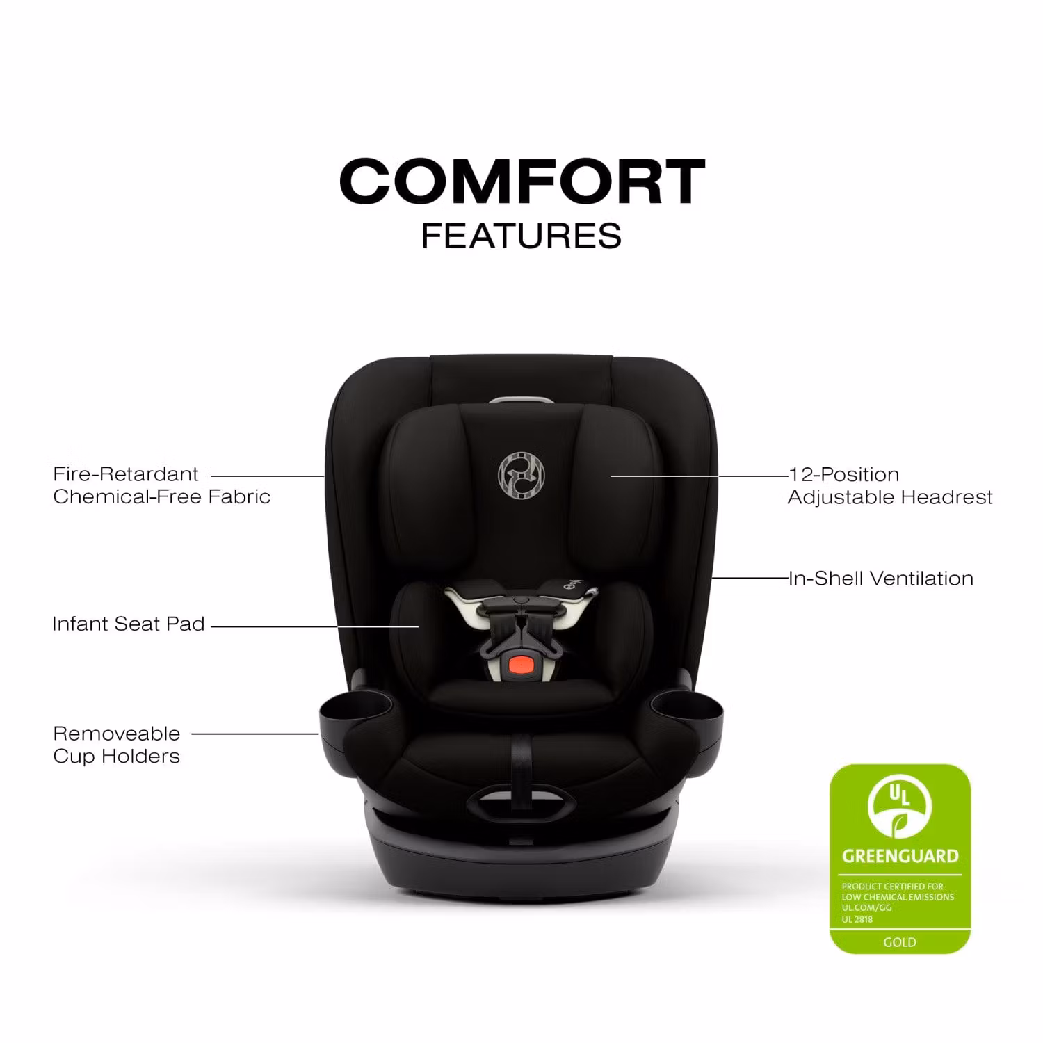 Cybex Callisto G 360 SELECT Rotating All-in-One Convertible Car Seat - Black