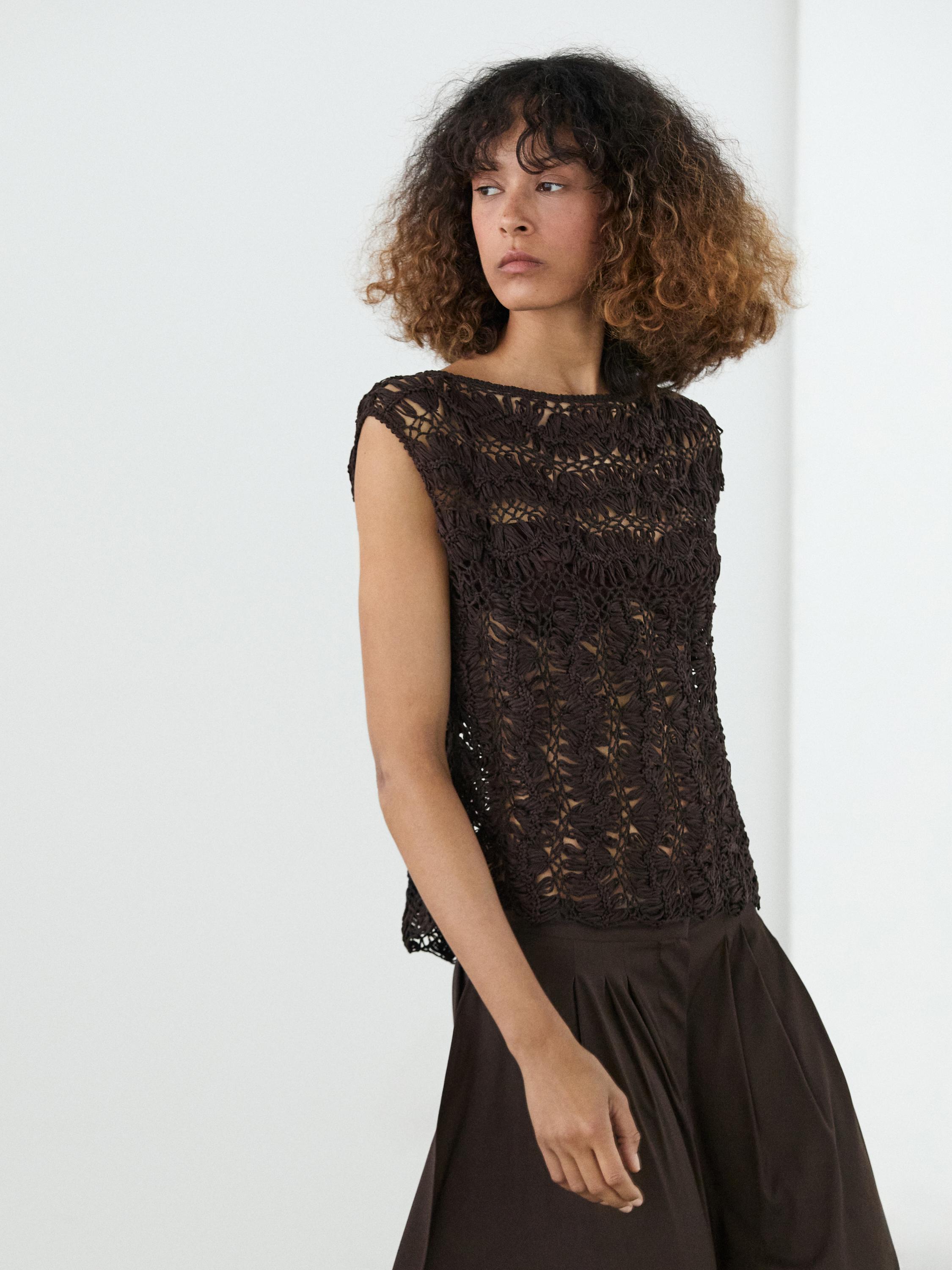 Top punto crochet