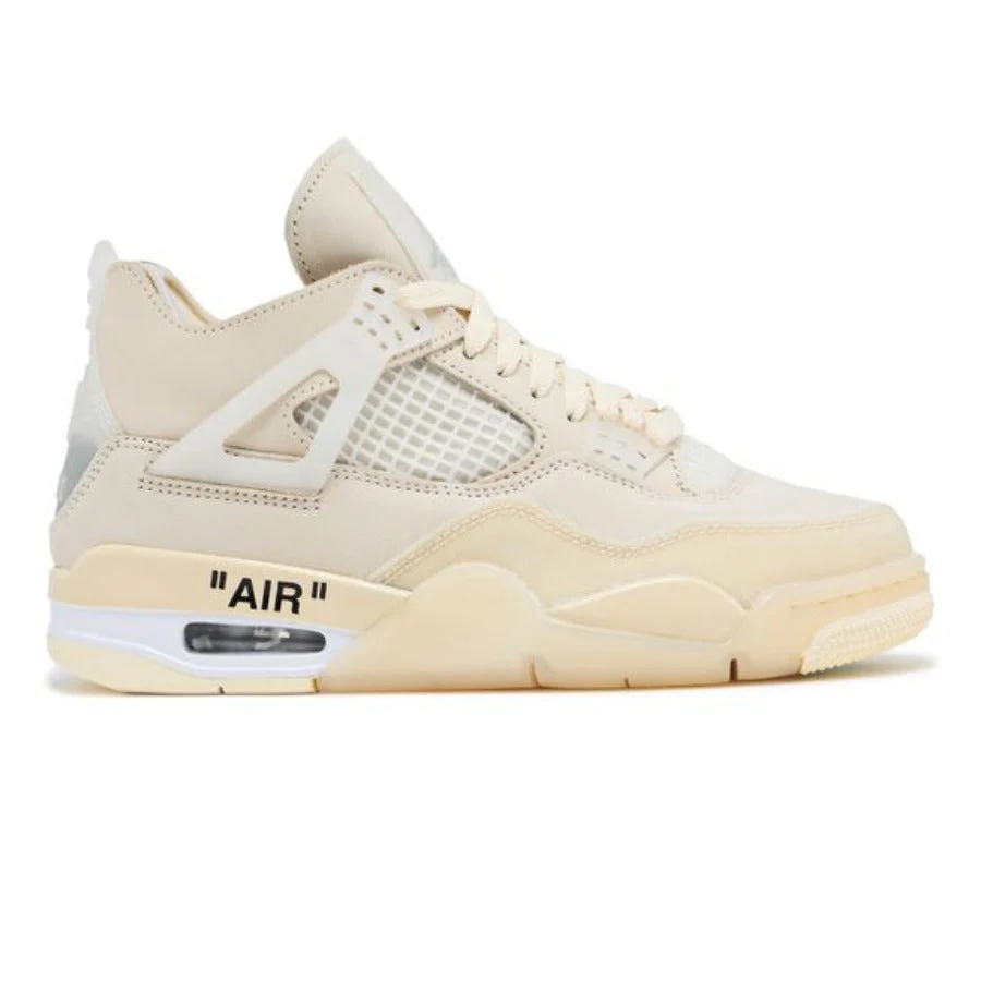 NK Air Jordan 4 Retro x Off-White SP ‘Sail’ Wmns