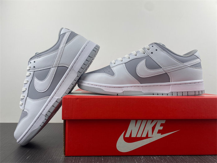 NK Dunk Low Retro White Grey  DJ6188-003