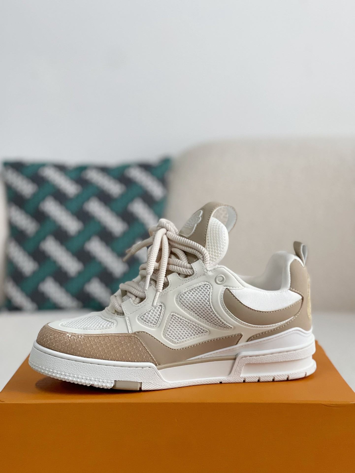 LV Skate Trainers ‘Beige’ – NICE SHOEUS