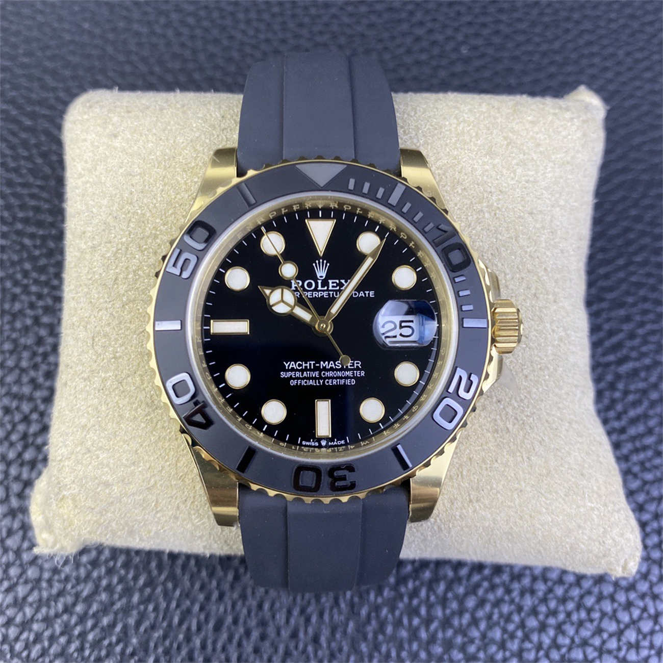Product Page: Clean Factory Yacht-Master 42 18K Gold Rolex Replica (M226658‐0001)
