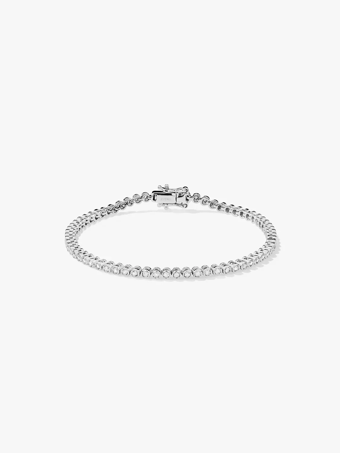 Bezel Sapphire Tennis Bracelet