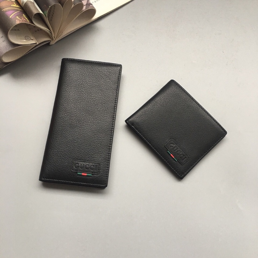 Black Leather Wallet QB-927003