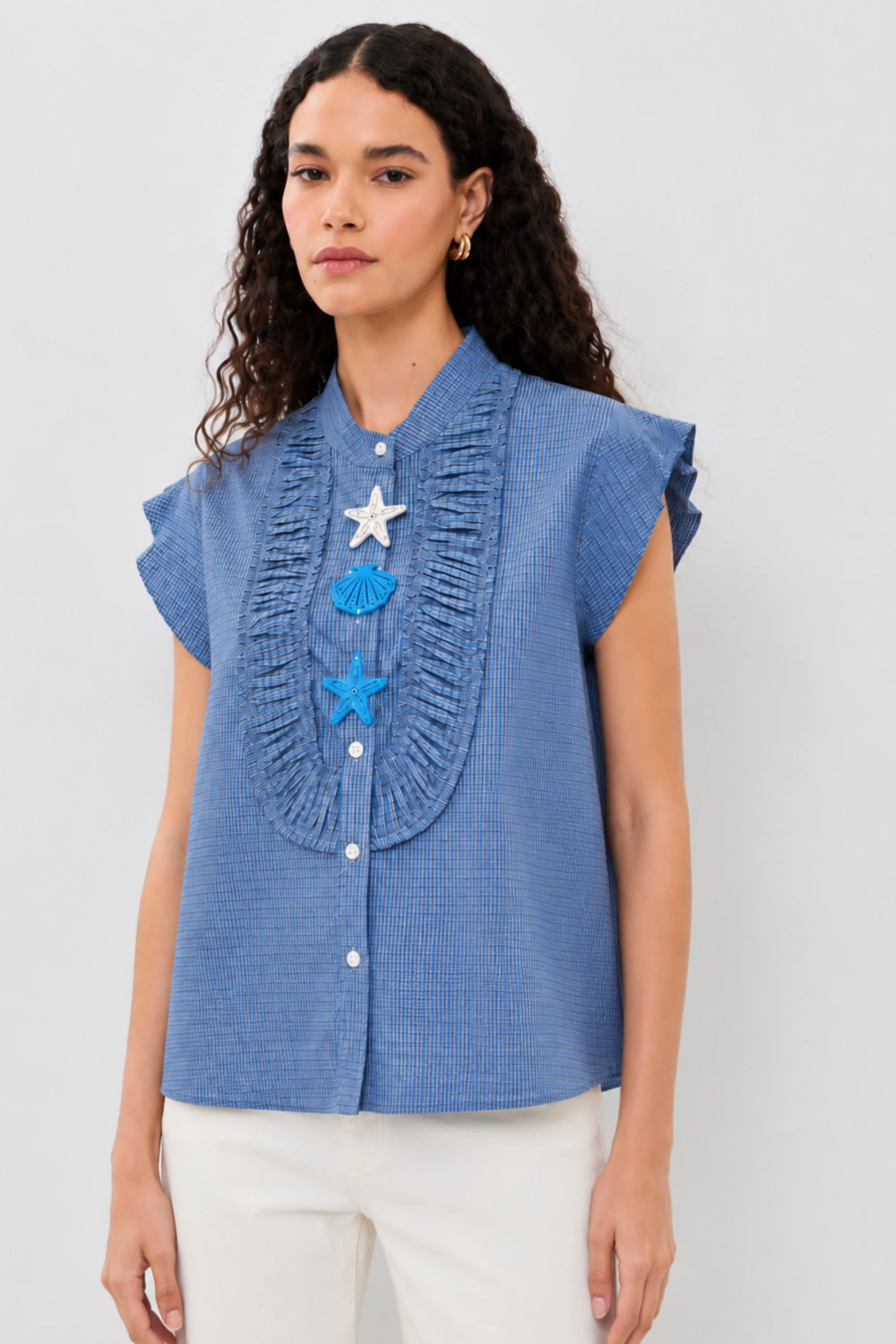 Starfish Cove Ruffle Shirt