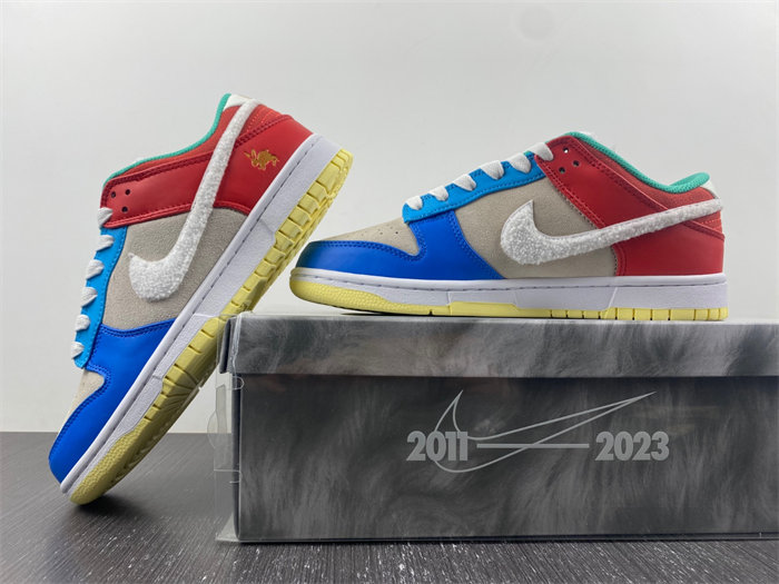 NK Dunk Low Retro PRM Year of the Rabbit Blue Orange Cream FD4203-111