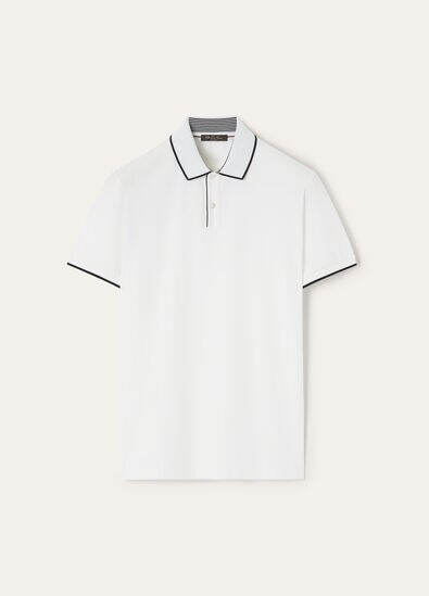 Loro Piana FAI4903 Brentwood Polo Optical White (1005)