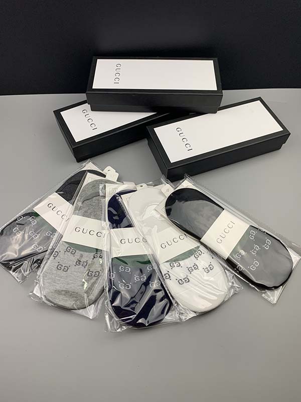 Set of 5 Pairs of Cotton Anti-bacterial Ankle Socks WZ-924000140