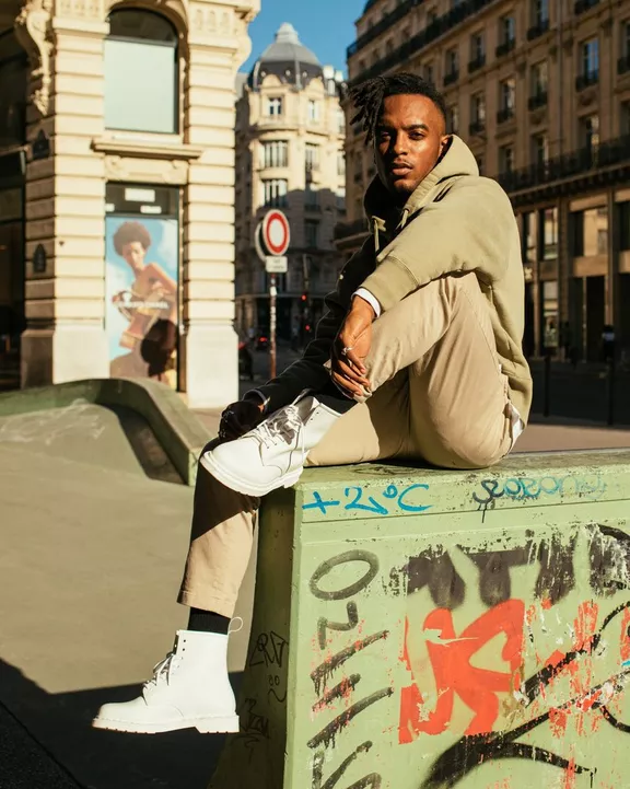 1460 Mono Milled Nubuck Leather Lace Up Boots