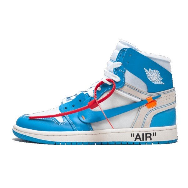 OFF-WHITE × NIKE AIR JORDAN 1 RETRO HIGH OG スニーカー 水色