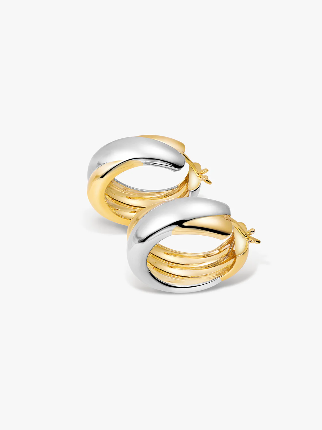 Large Mixed Entwine Hoops