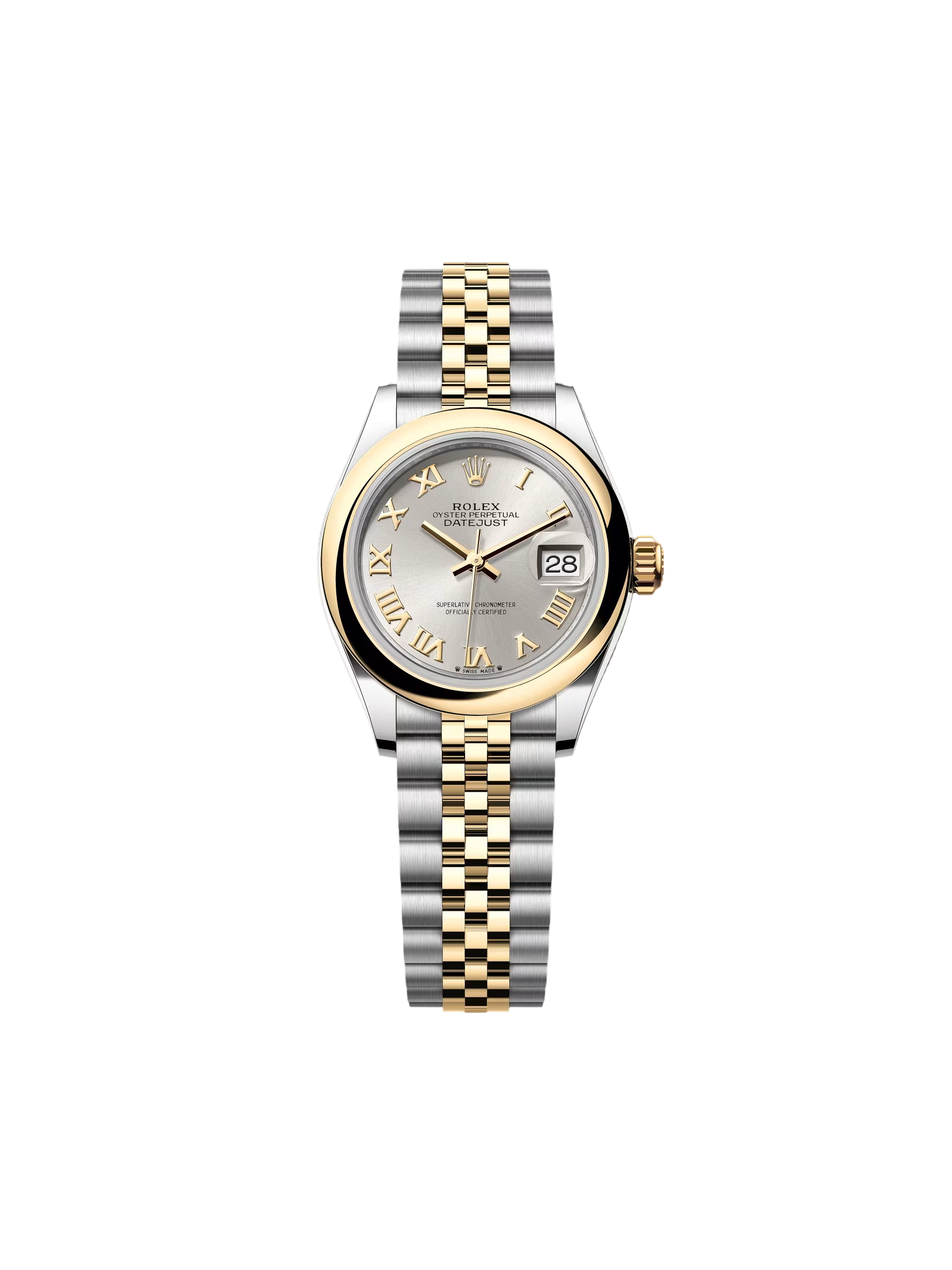 Rolex Lady-Datejust 28mm  279163 Silver Roman Dial Oyster Bracelet