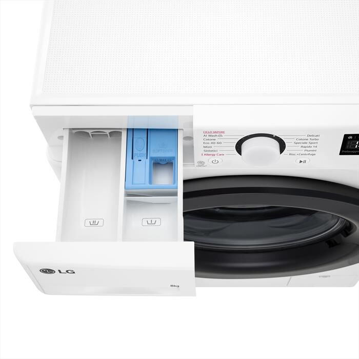LG - Lavatrice AI DD R3 F2R3S08NSWB 8kg Classe A-Bianco
