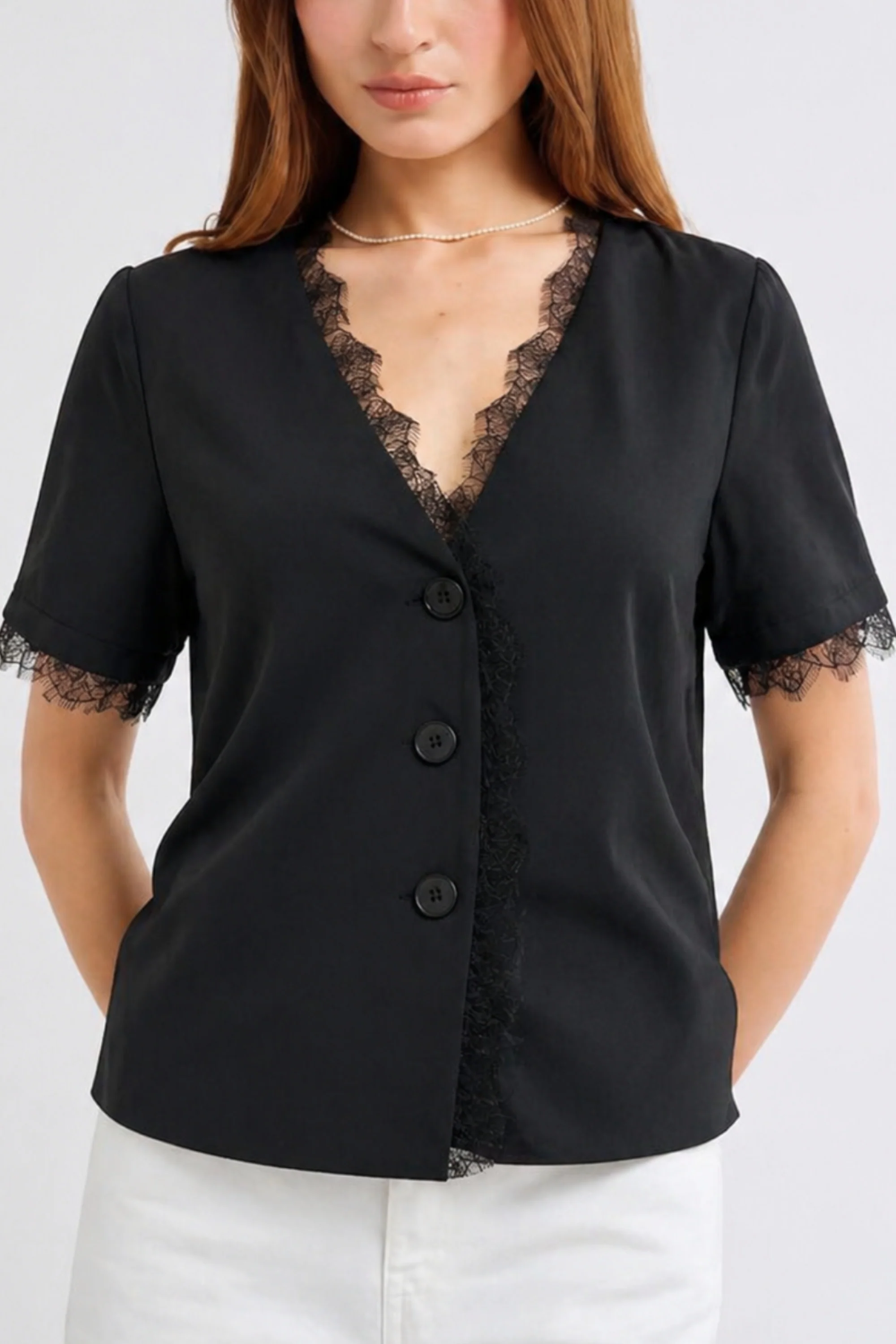 Noir Sheer Back Top