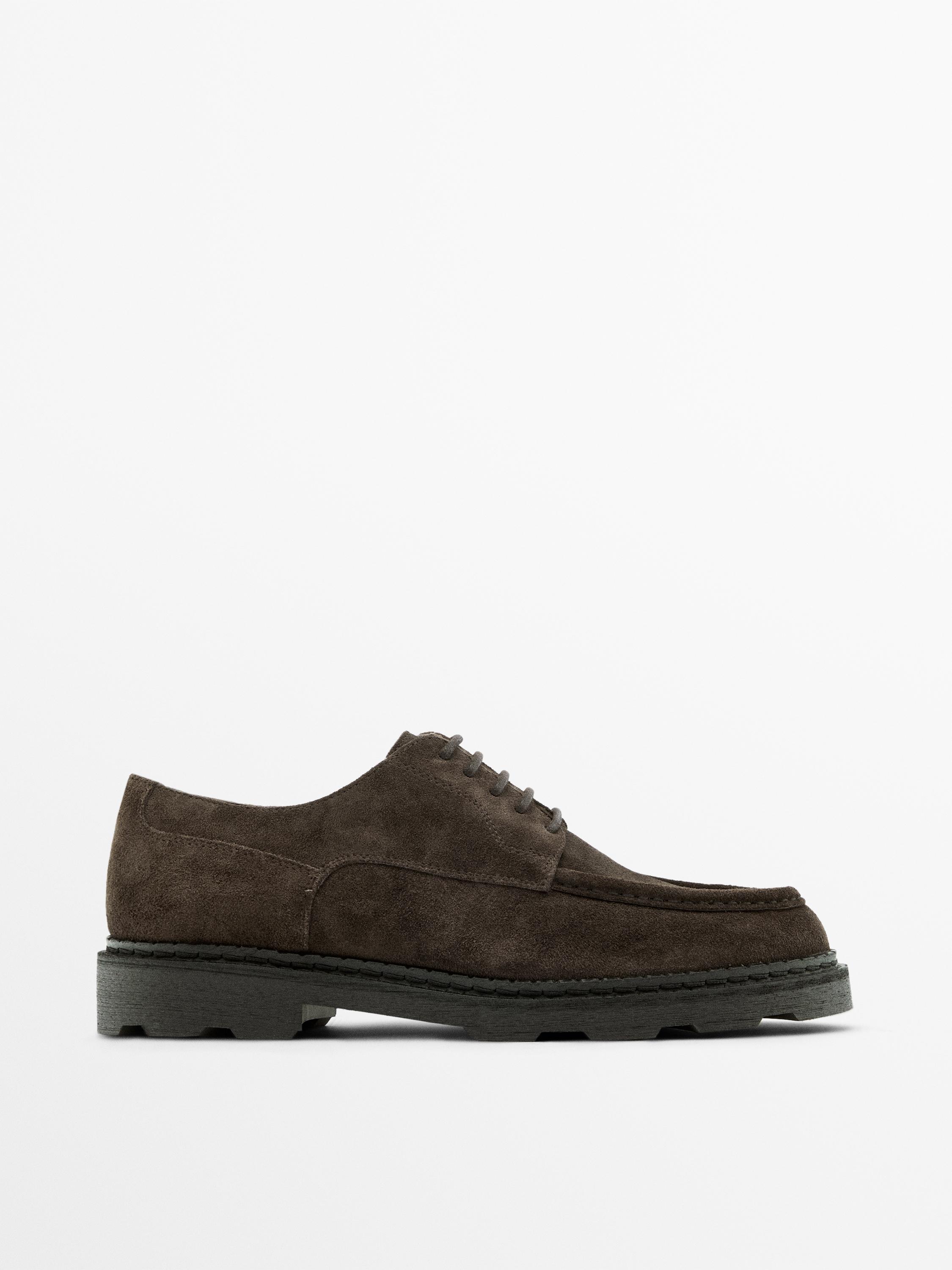 Zapato bordón serraje