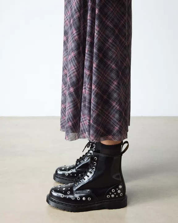 1460 STUDDED BUTTERO LEATHER BOOTS