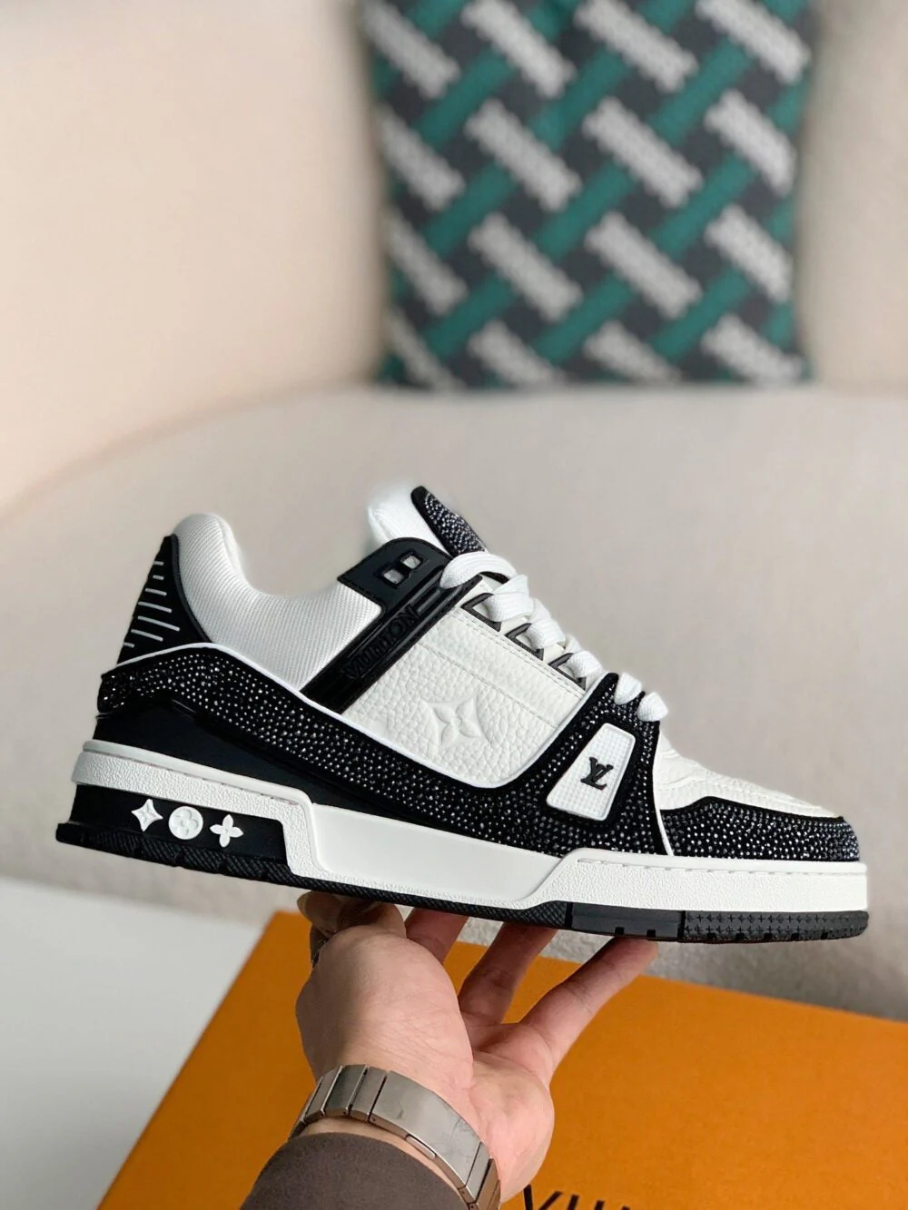LV  Trainer Sneaker ‘Denim Monogram Black Diamond’