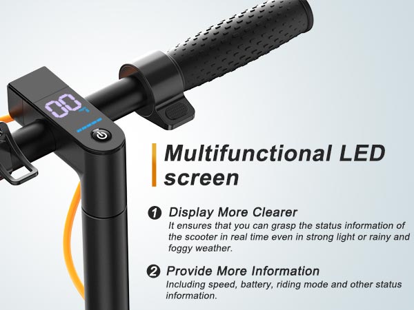 Volpam SP03 Electric Scooter 350W Dual Brake App LCD Display Waterproof Foldable-US