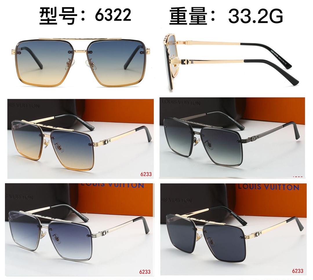 4 Colours Fashion SunGlasses 6233 TYJ-915307