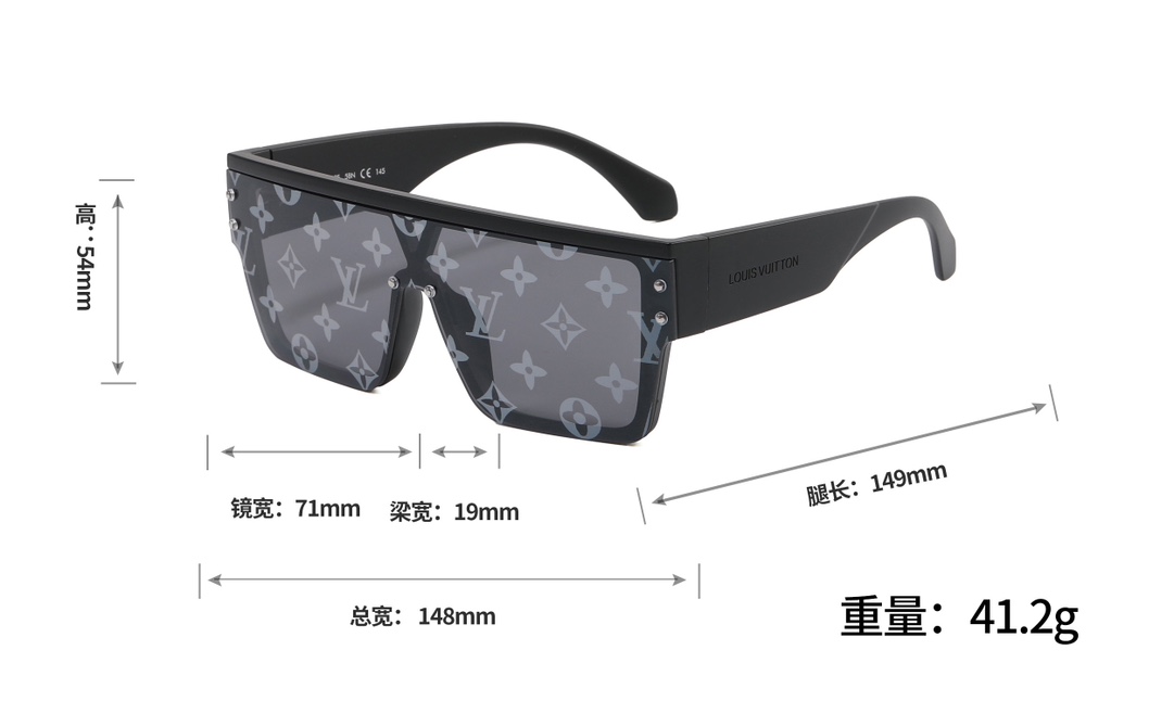 4 Colours Fashion SunGlasses 1583 TYJ-915189