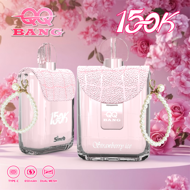 QQ Bang Perfume 150K Disposable Vape – 150,000 Puffs Single Flavor | Long-Lasting Modern Design
