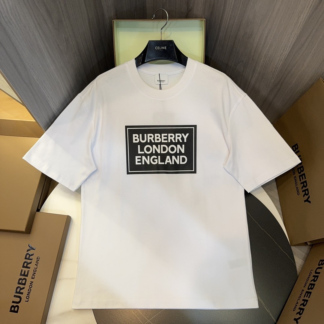 BBR 2024ss latest, logo printed cotton three-dimensional loose t-shirt